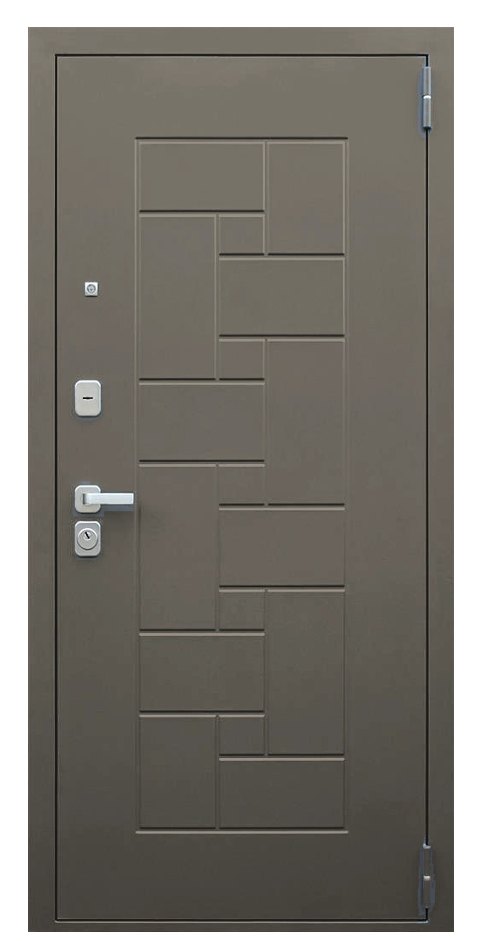 Стальная дверь «Вижн» с зеркалом